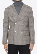 Checked Wool Blazer