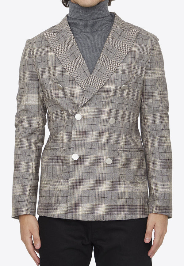 Checked Wool Blazer