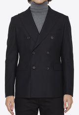 Double-Breasted Wool Blazer