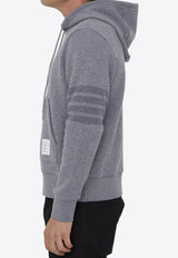 Classic 4-Bar Stripe Detail Hooded Sweatshirt