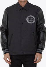 Logo Patch Varsity Padded Jacket