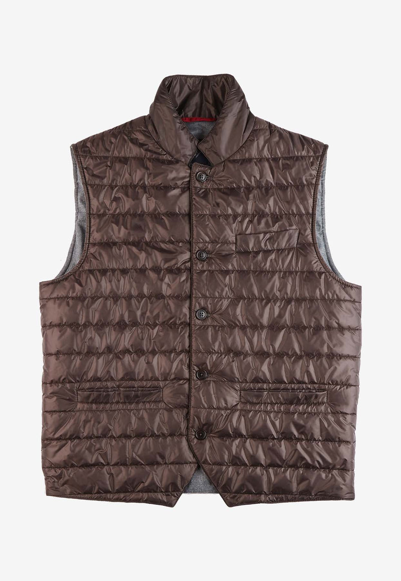 Quilted Buttoned Vest