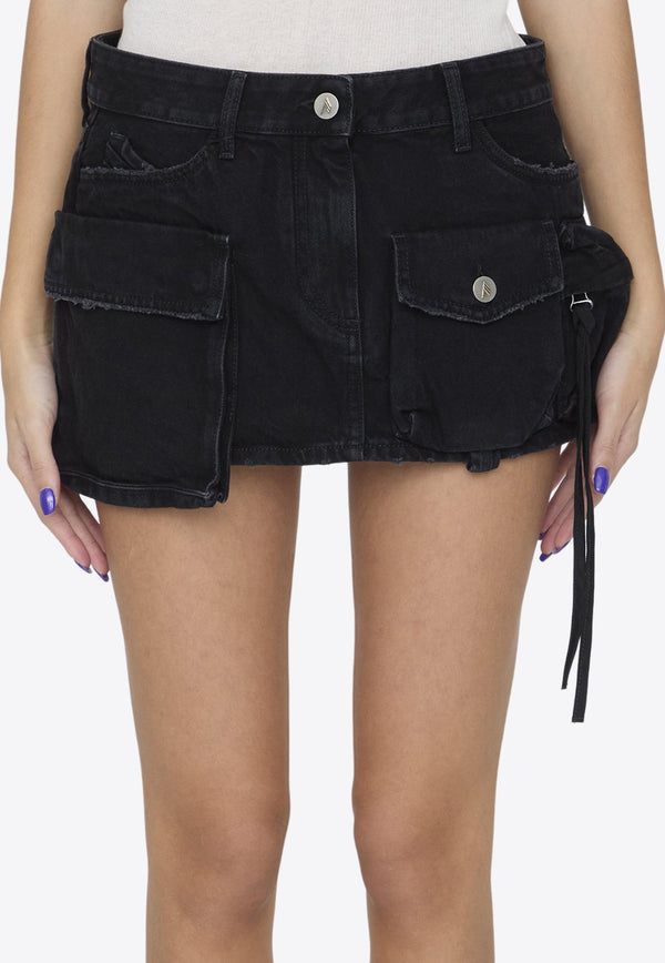 Fay Mini Denim Cargo Skirt