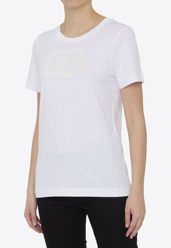 Lace Logo Short-Sleeved T-shirt