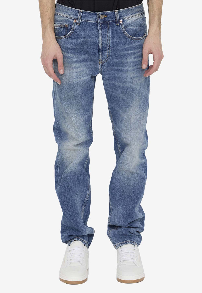 Low-rise Washed-Out Jeans