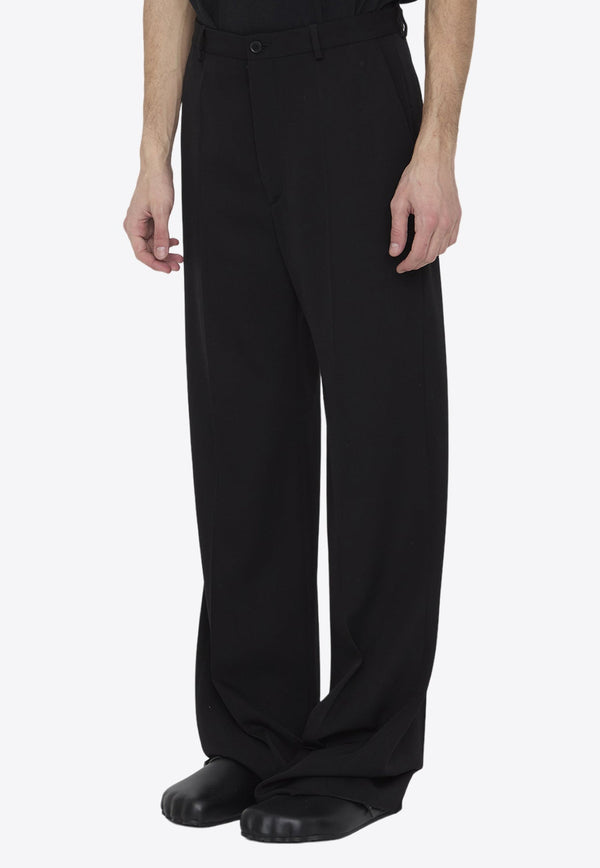 Straight-Leg Tailored Pants