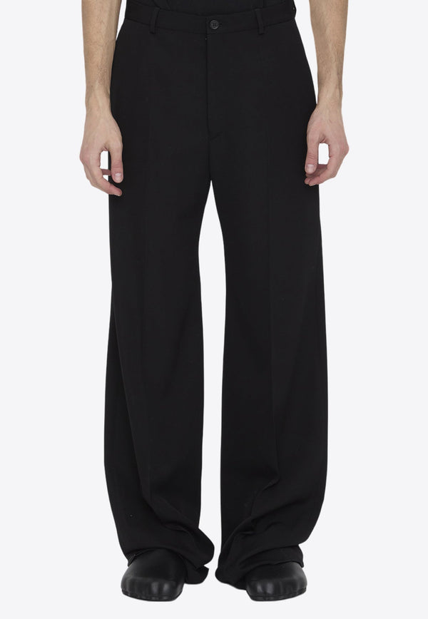 Straight-Leg Tailored Pants