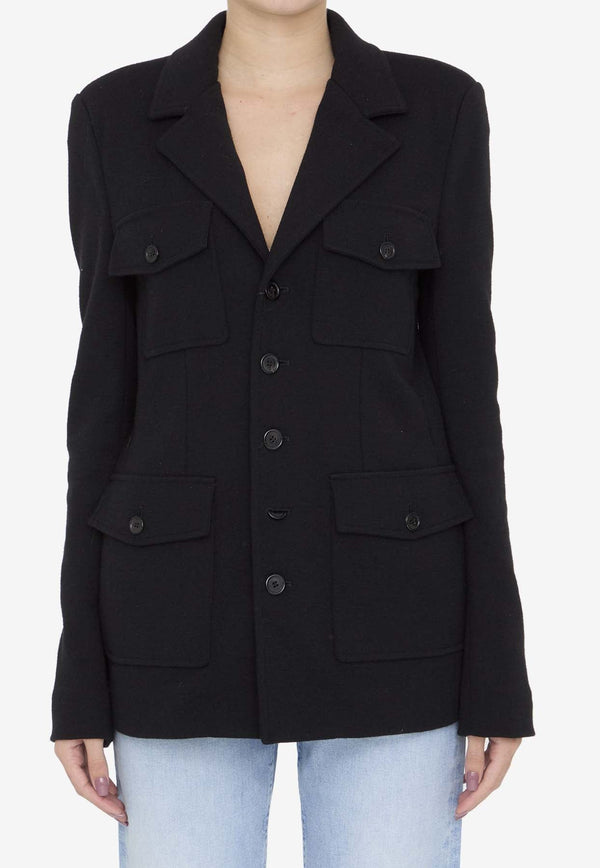 Saharienne Wool Single-Breasted Jacket