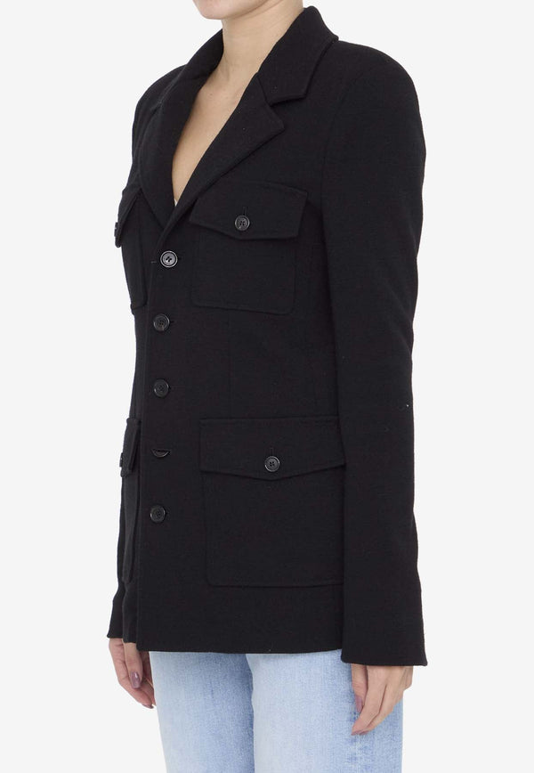 Saharienne Wool Single-Breasted Jacket
