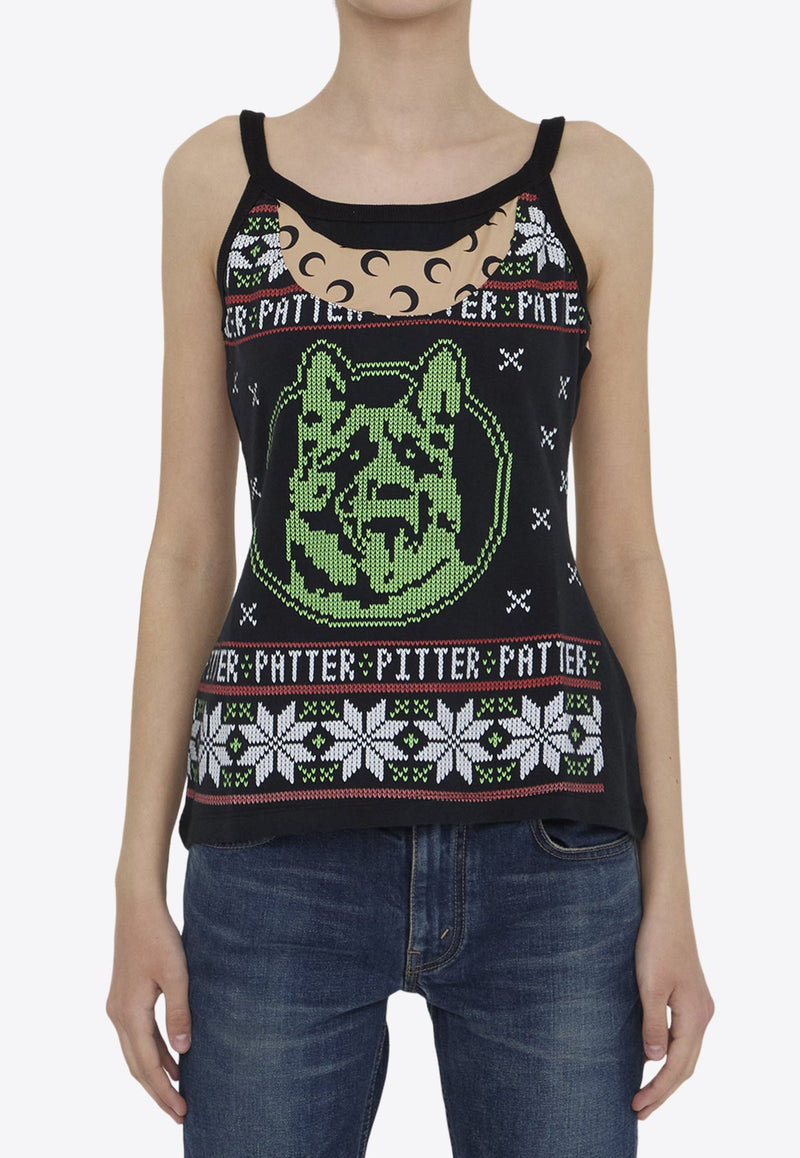 Regenerated Graphic Paneled Tank Top