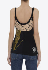 Regenerated Graphic Paneled Tank Top