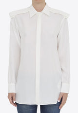 Long-Sleeved Silk Shirt