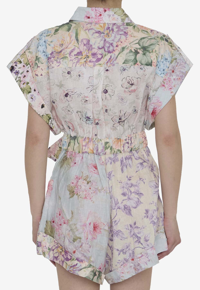 Halliday Floral Print Playsuit