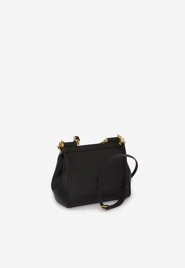 Medium Sicily Top Handle Bag in Dauphine Leather