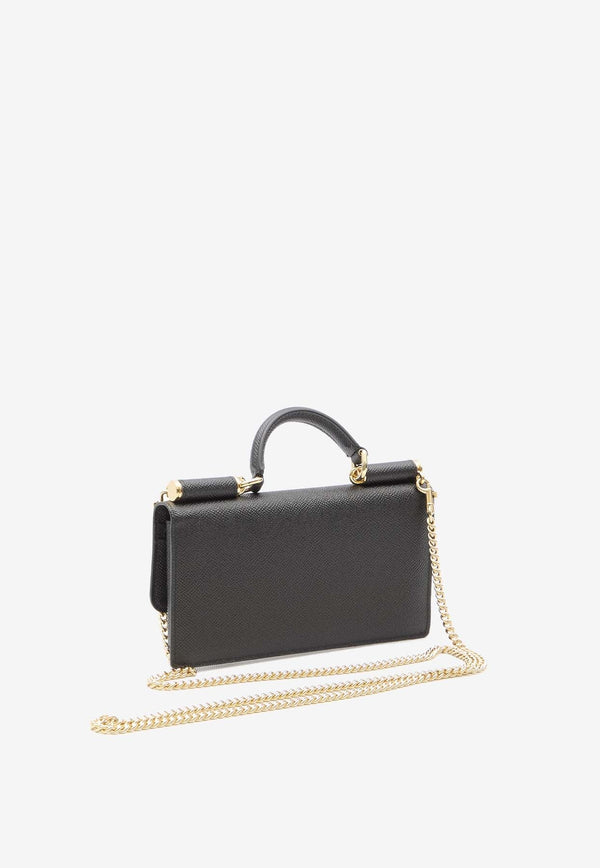 Mini Top Handle Bag in Dauphine Leather