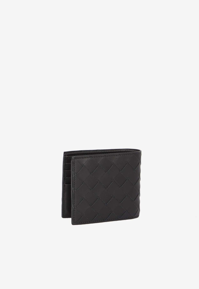 Bi-Fold Intrecciato Leather Wallet