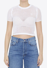 Crewneck Crochet Crop Top