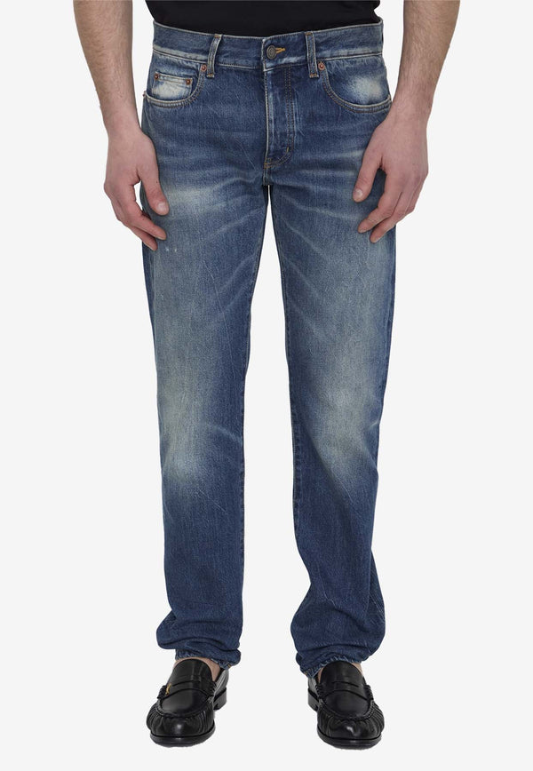 Low-Rise Straight Denim