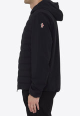 Logo Patch Hooded Zip-Up Jacket
