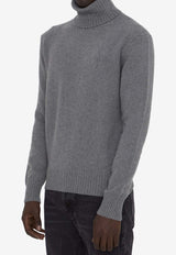 Roll-Neck Cashmere Blend Sweater