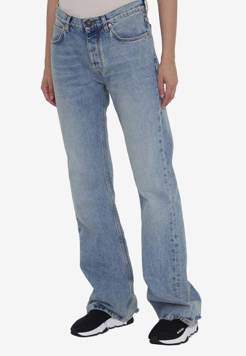 Low-Rise Straight-Leg Jeans