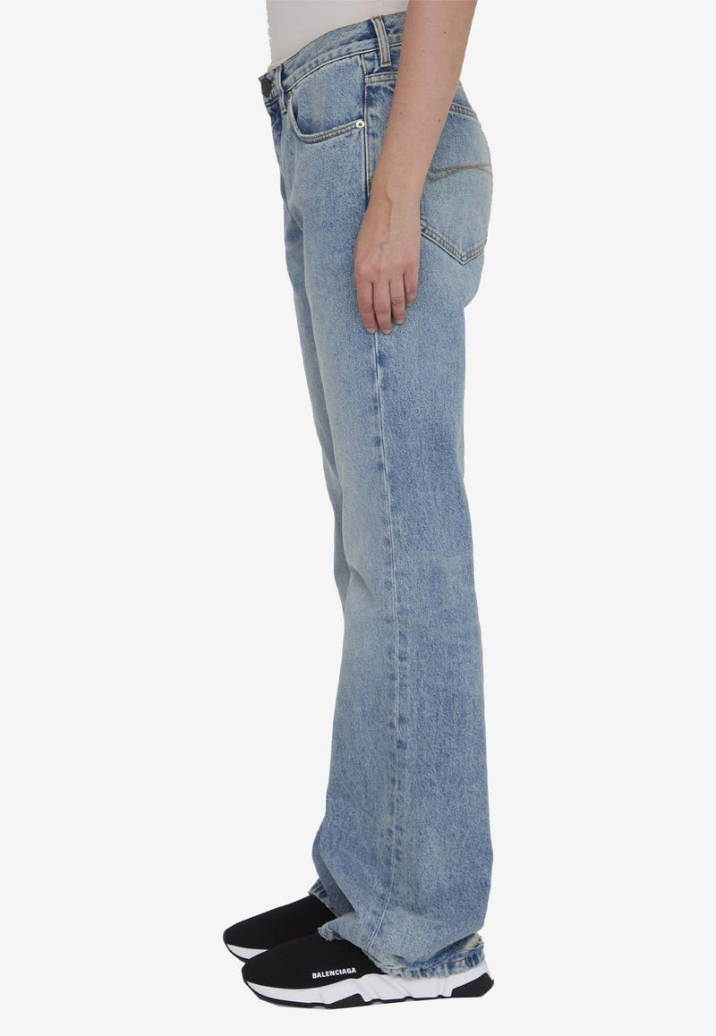 Low-Rise Straight-Leg Jeans