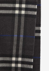 Giant Check Fringed Scarf