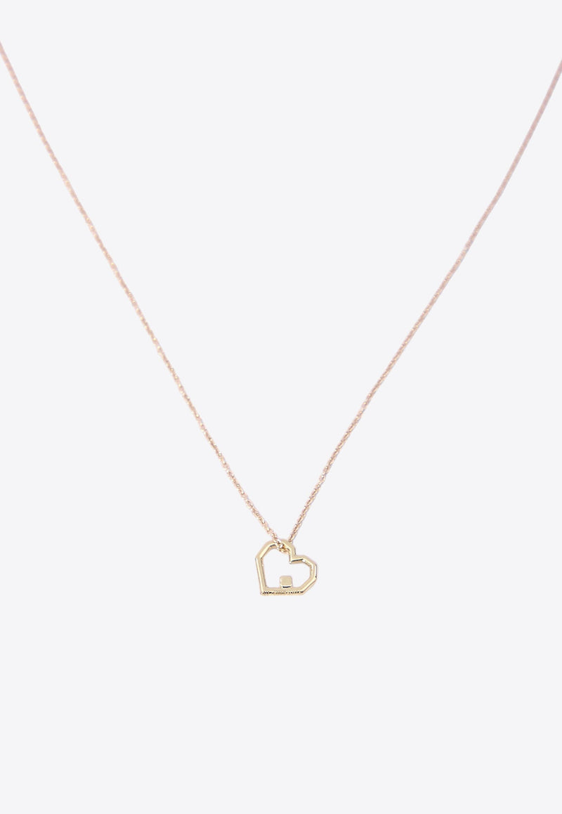 Mini Corazon Brillante Chain Necklace