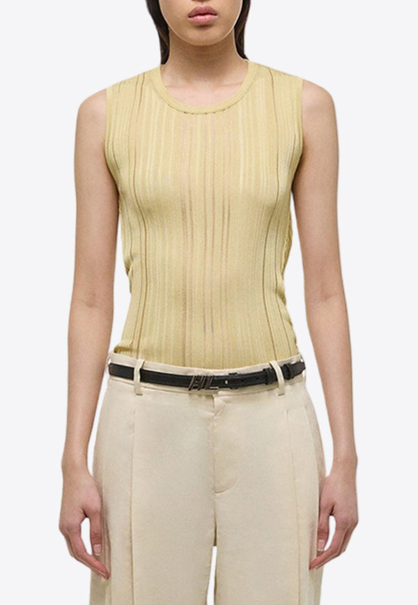 Paneled Sheer Top