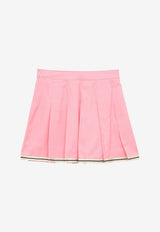 Girls Pleated Mini Skirt