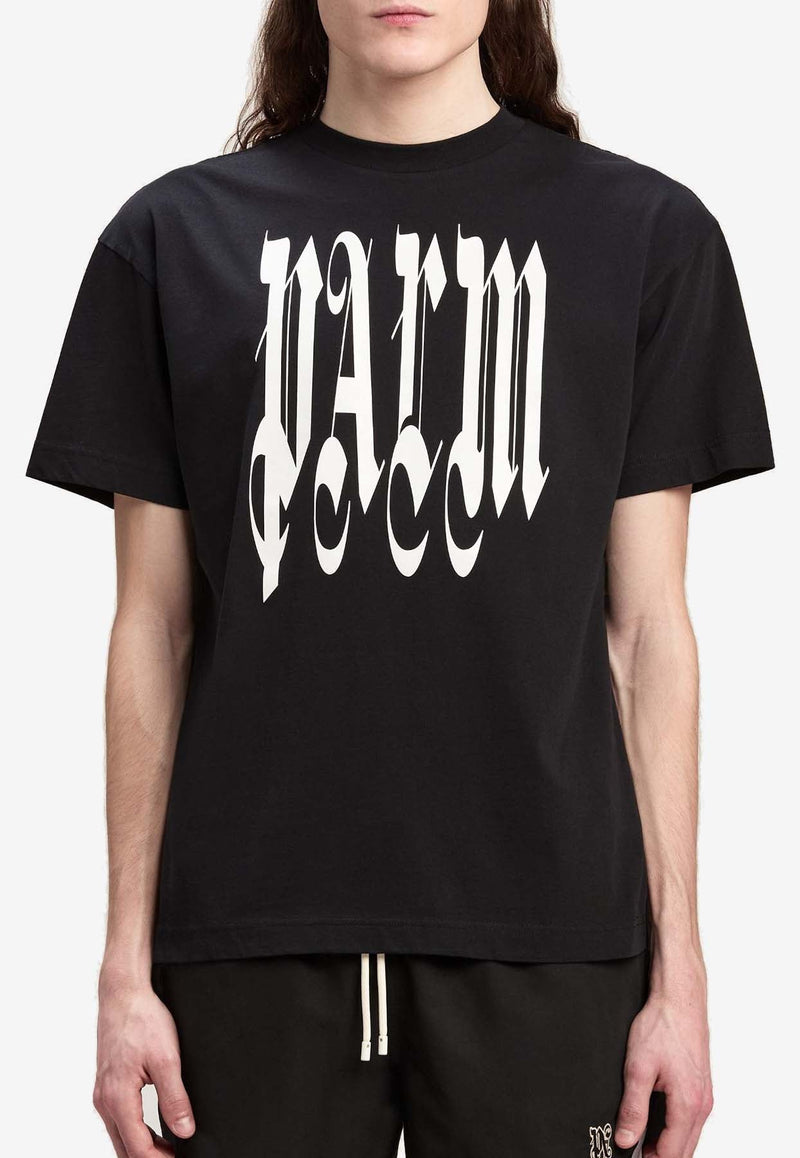 Gothic Logo Print T-shirt