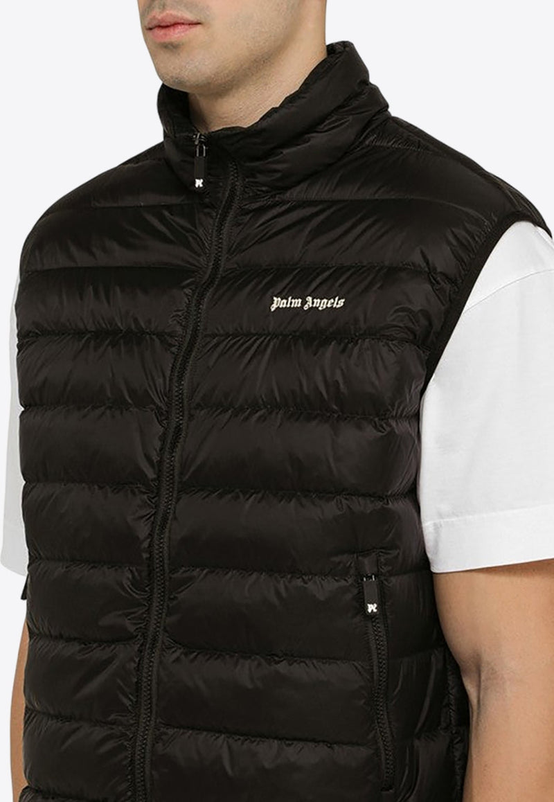 Logo Patch Quilted Nylon Vest
