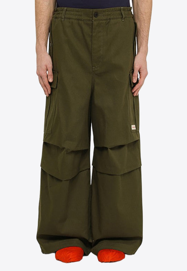 Wide-Leg Cargo Pants