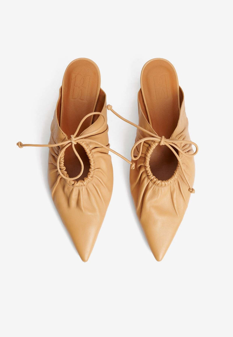 Masey 35 Pointed-Toe Leather Mules