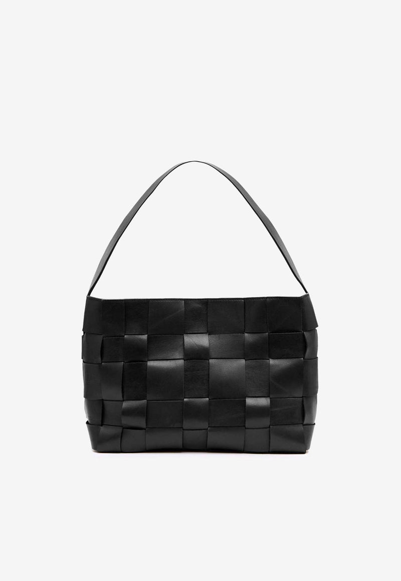 Mini Woven Leather Tote Bag