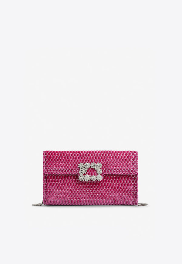 Flower Strass Illusion Clutch