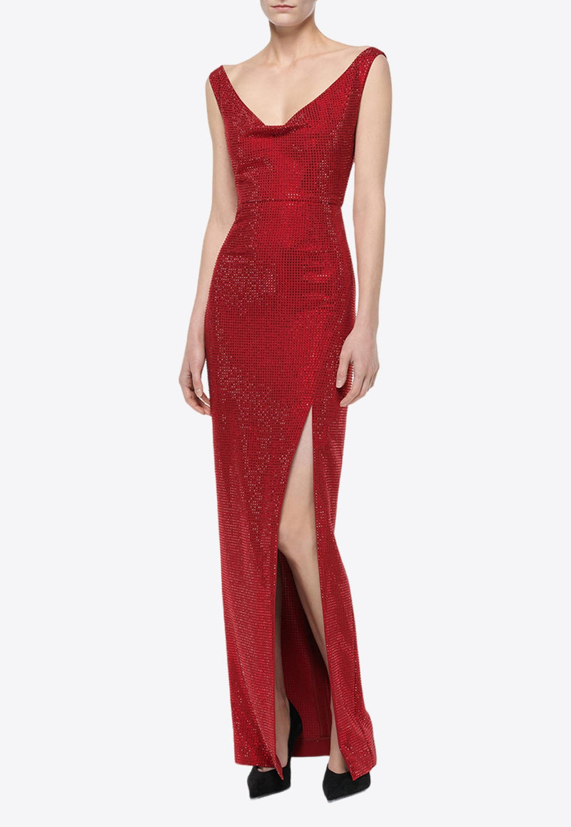 Diamante Embellished Gown