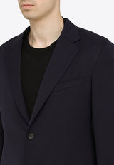 Single-Breasted Blazer in Wool