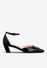 Belle Vivier 45 Lacquered Buckle Pumps in Patent Leather