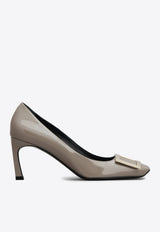 Trompette 70 Metal Buckle Pumps in Patent Leather