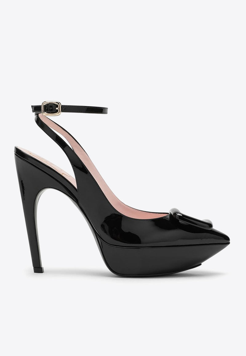 Viv' Choc 125 Platform Pumps in Patent Leather