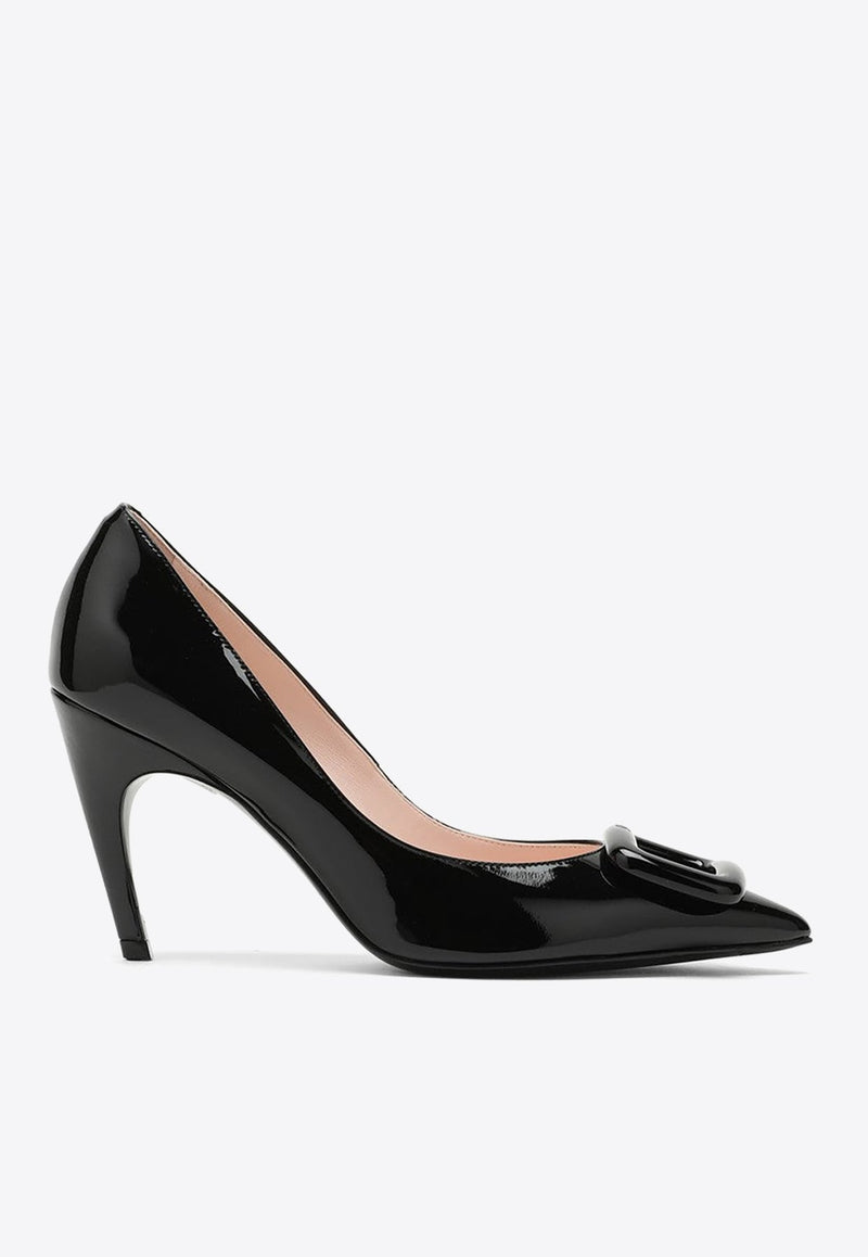 Viv' Choc 85 Patent Leather Pumps