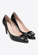 Viv' Choc 85 Patent Leather Pumps