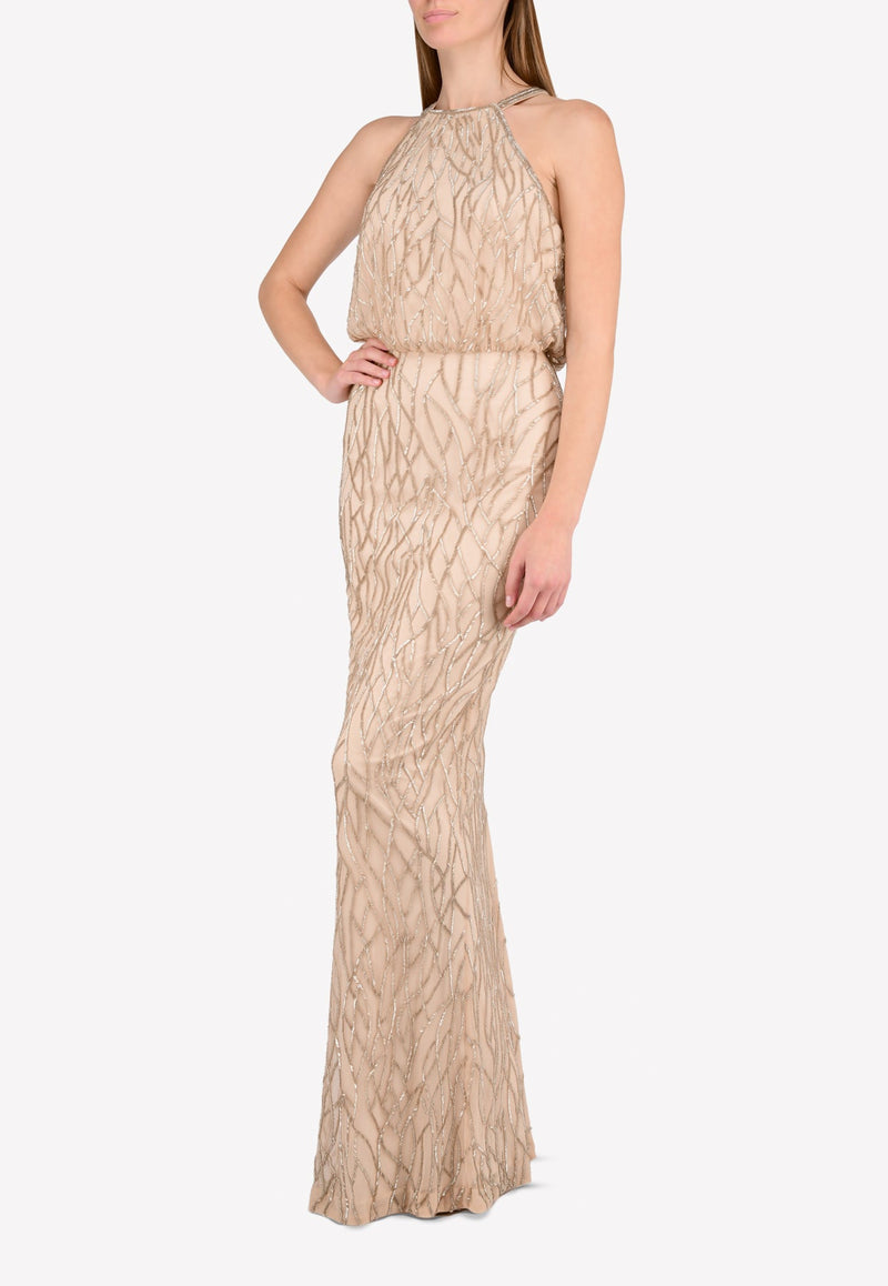 Toriana Sequined Gown