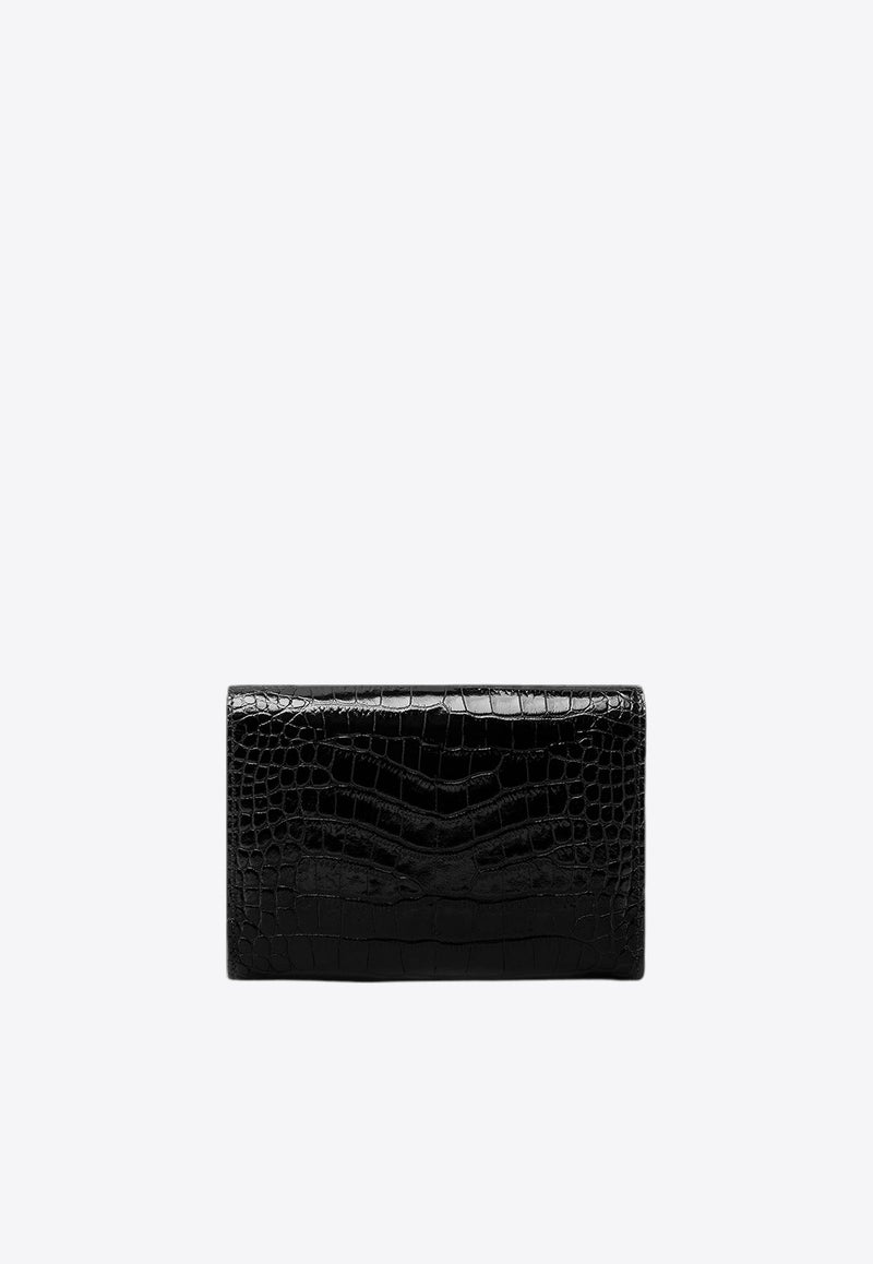 Mini Whitney Croc-Embossed Shoulder Bag