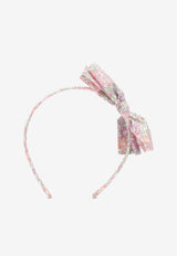 Girls Bow Floral Headband