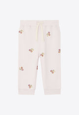 Baby Girls Bambo Logo-Embroidered Track Pants