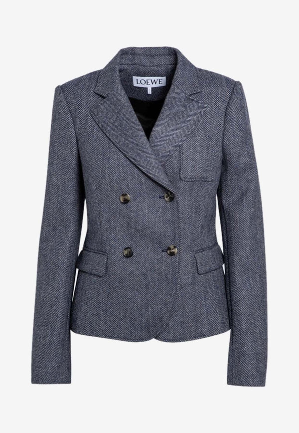 Double-Breasted Wool Blazer