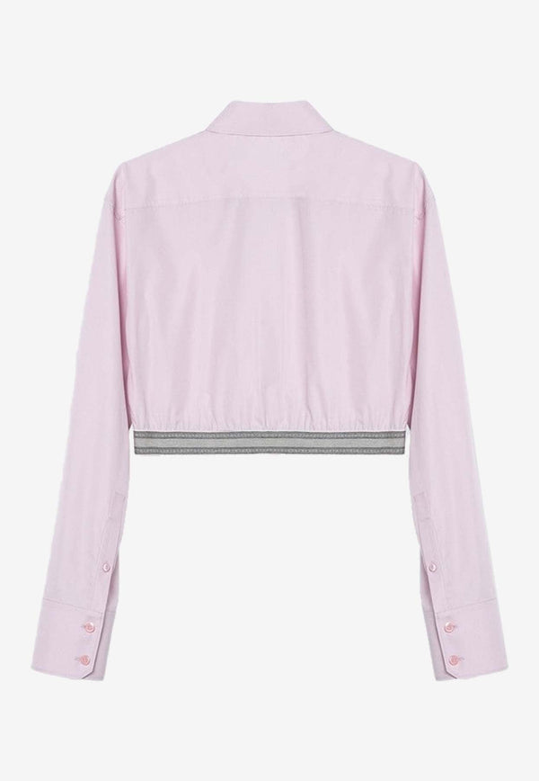 Cropped Long-Sleeved Shirt