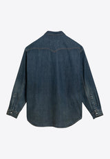 Long-Sleeved Denim Shirt